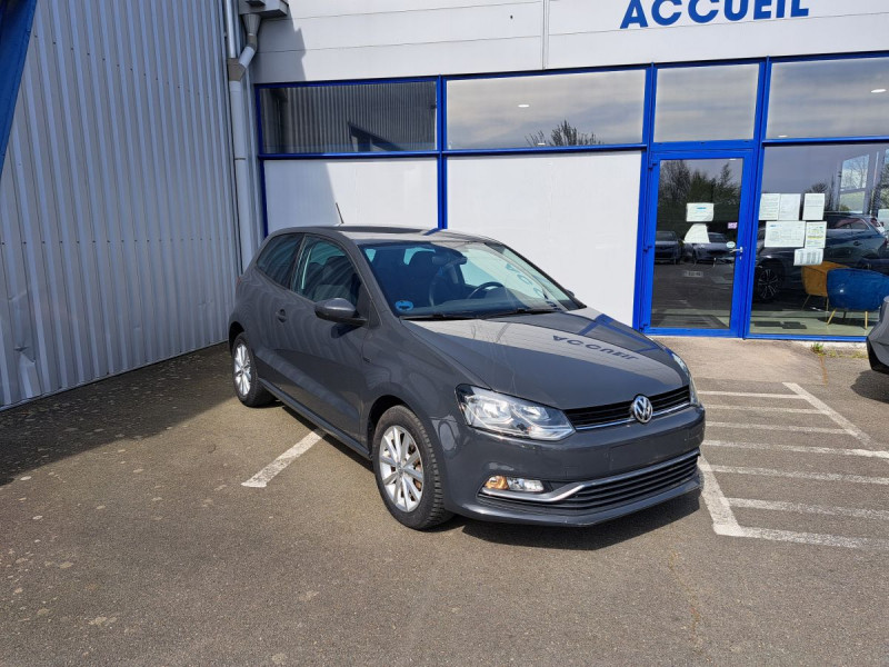 Volkswagen Polo (5) 1.4 TDI 90 Lounge BMT Diesel Gris foncé Occasion à vendre