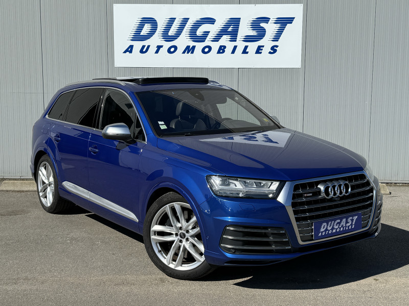 Audi SQ7 V8 4.0 TDI Clean Diesel 435 Tiptronic 8 Quattro 7pl Diesel BLEU CLAIR Occasion à vendre