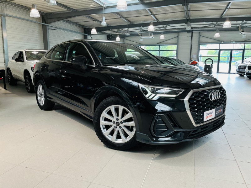 Photo 1 de l'offre de AUDI Q3 SPORTBACK 35 TFSI 150 ch S tronic 7 DESIGN LUXE- LOA 443.37e/mois à 33490€ chez Occasions Champenoises