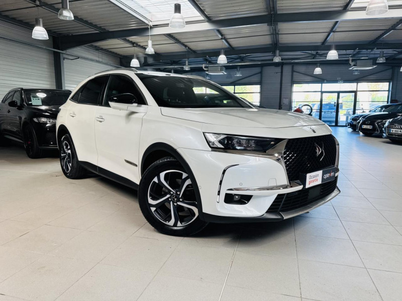 Ds DS7 CROSSBACK BlueHDi 130 EAT8 Rivoli DIESEL Blanc métallisé Occasion à vendre