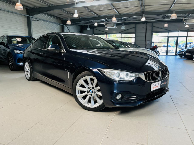 Bmw Serie 4 Gran Coupé 418d 150 ch F36 Luxury BVA 8 DIESEL IMPERIALBLAU BRILLANTEFFEKT METALLI Occasion à vendre