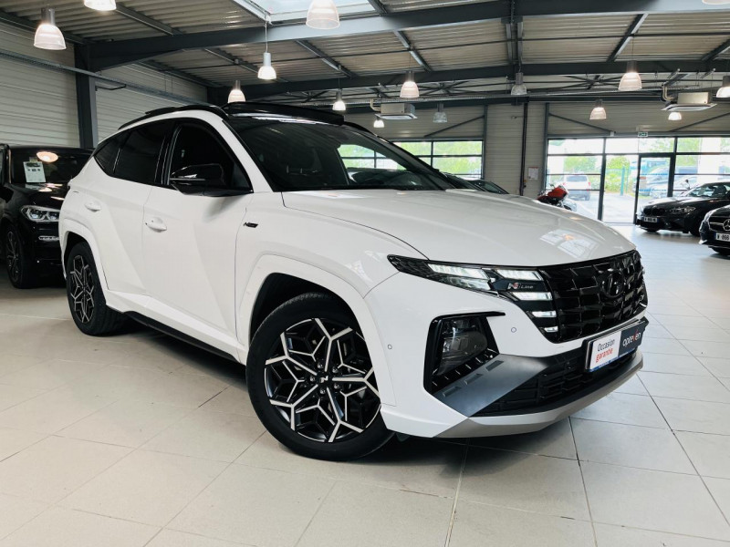 Hyundai TUCSON 1.6 T-GDI 265 HTRAC Plug-in BVA6 N Line Executive - LOA 460 e/mois Hybride Blanc Occasion à vendre