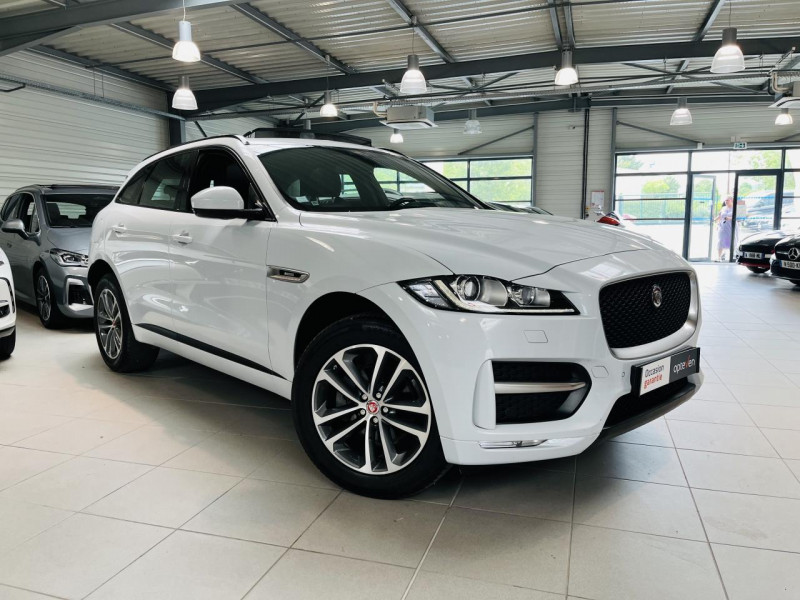 Jaguar F-PACE 2.0 D 180 AWD R-Sport BVA8 DIESEL BLANC Occasion à vendre