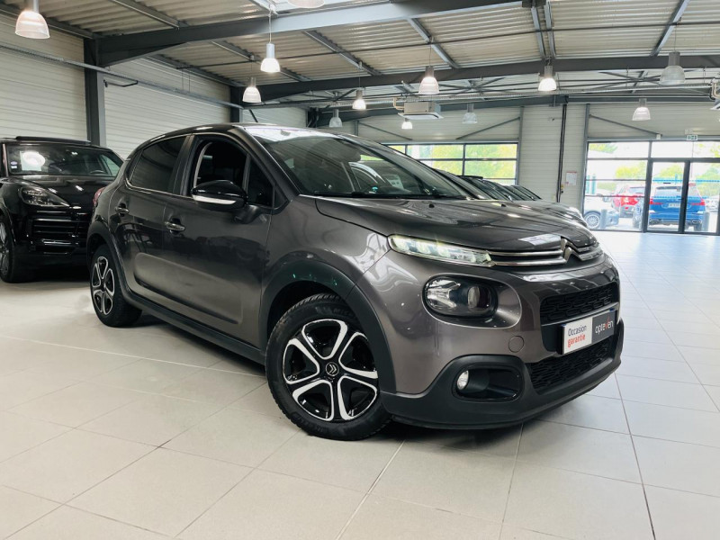 Citroen C3  BlueHDi 100 S&S Graphic DIESEL Gris métallisé Occasion à vendre