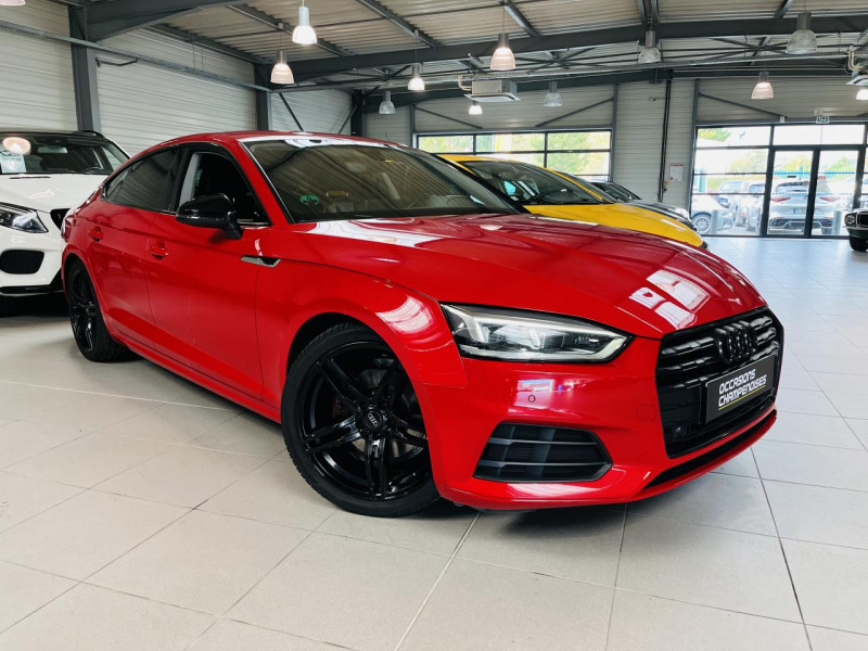 Photo 1 Audi A5 SPORTBACK  1.4 TFSI 150 S tronic 7 DESIGN ESSENCE Rouge métallisé en vente chez Occasions Champenoises Photo 1 de l'offre de AUDI A5 SPORTBACK  1.4 TFSI 150 S tronic 7 DESIGN à 23990€ chez Occasions Champenoises