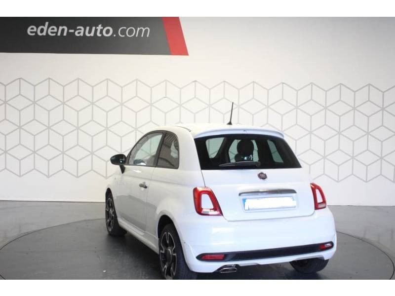 Photo 4 Fiat 500 1.2 69 ch S Plus essence blanc en vente chez Francepronet Car Center Photo 4 de l'offre de FIAT 500 1.2 69 ch S Plus à 9990€ chez Francepronet Car Center