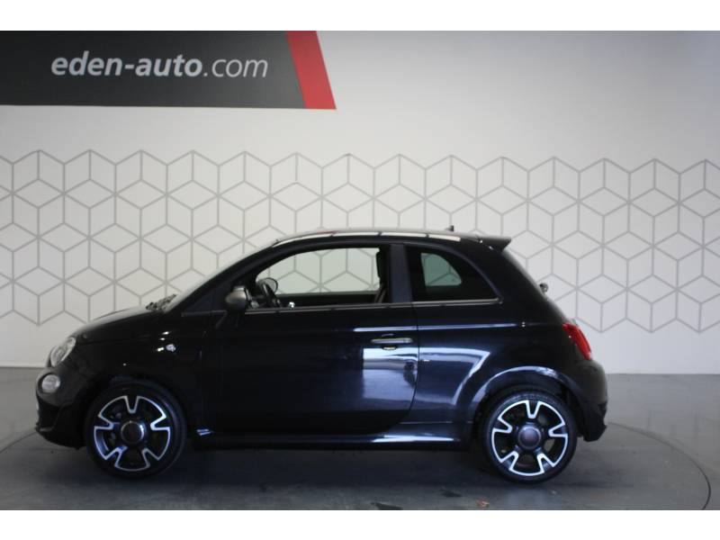 Photo 3 Fiat 500 1.2 69 ch S Plus essence noir en vente chez Francepronet Car Center Photo 3 de l'offre de FIAT 500 1.2 69 ch S Plus à 9990€ chez Francepronet Car Center