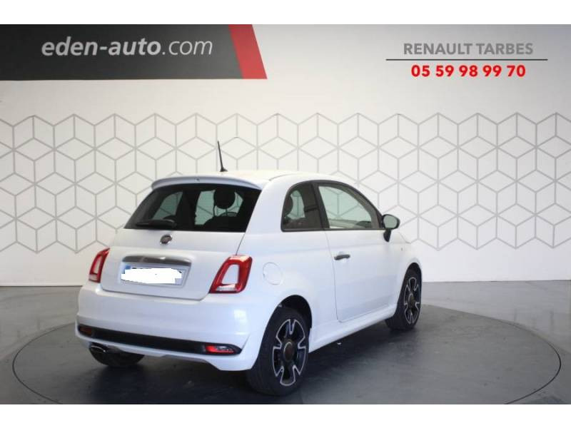 Photo 5 Fiat 500 1.2 69 ch S Plus essence blanc en vente chez Francepronet Car Center Photo 5 de l'offre de FIAT 500 1.2 69 ch S Plus à 9990€ chez Francepronet Car Center