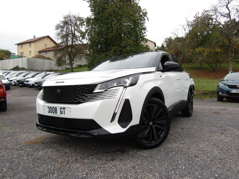 Peugeot 3008 PHASE 4 GT SPORT EAT8 BOITE AUTO BLUEHDI 130 CV CAMÉRA GPS FULL LEDS CUIR JA 19 BICOLOR Diesel BLANC NACRÉ/ NOIR Occasion à vendre