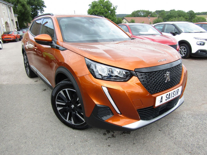 Peugeot 2008 III 1L5 BLUEHDI 130 CV ALLURE BOITE AUTO EAT8 GPS USB CAMÉRA FULL LEDS MI CUIR JA 18 Diesel ORANGE FUSION Occasion à vendre