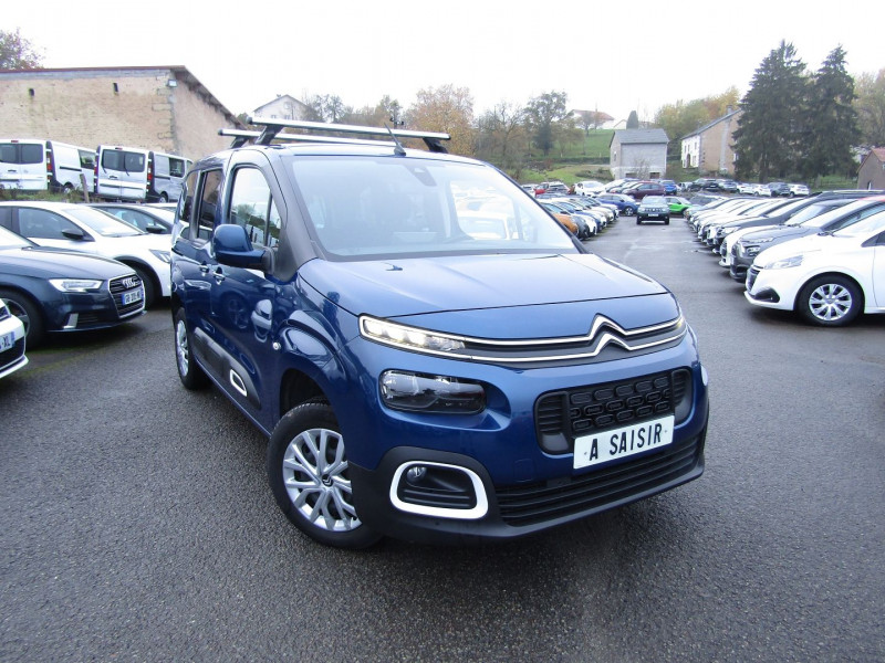 Citroen BERLINGO 4 1L5 BLUEHDI 100 FEEL CAMÉRA GPS MÉDIA RÉGULATEUR BLUETOOTH USB LEDS  ACCOUDOIR Diesel BLEU DE CHINE Occasion à vendre