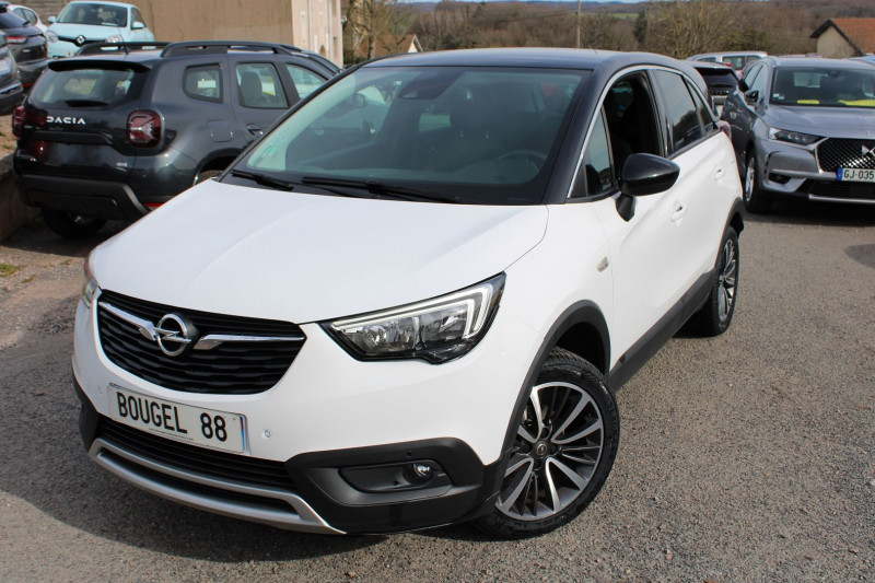 Opel CROSSLAND X CDTI 100 CV ELEGANCE CLIM GPS 3D CAMÉRA ATTELAGE USB JA 16 BLUETOOTH RÉGULATEUR Diesel BLANC/TOIT NOIR Occasion à vendre