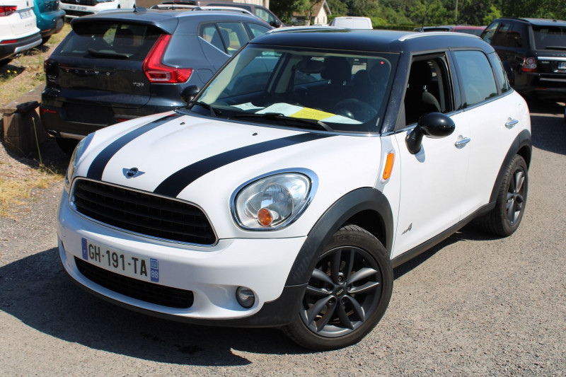 Mini COUNTRYMAN 1L6 D COOPER 112 CV ALL4 CLIM AUDIO MP3 USB JA 17 RADAR BI-TON BOITE AUTO 6 VIT Diesel BLANC / TOIT NOIR Occasion à vendre