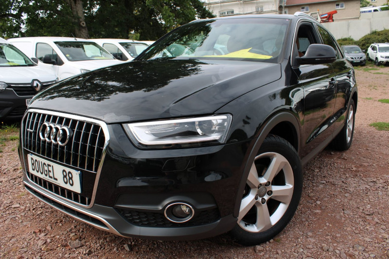 Audi Q3 EXCLUSIVE 2L TDI 140 CV AMBITION LUXE GPS XÉNON RÉGULATEUR CUIR 4X4 QUATTRO BV6 Diesel NOIR DIAMANT Occasion à vendre