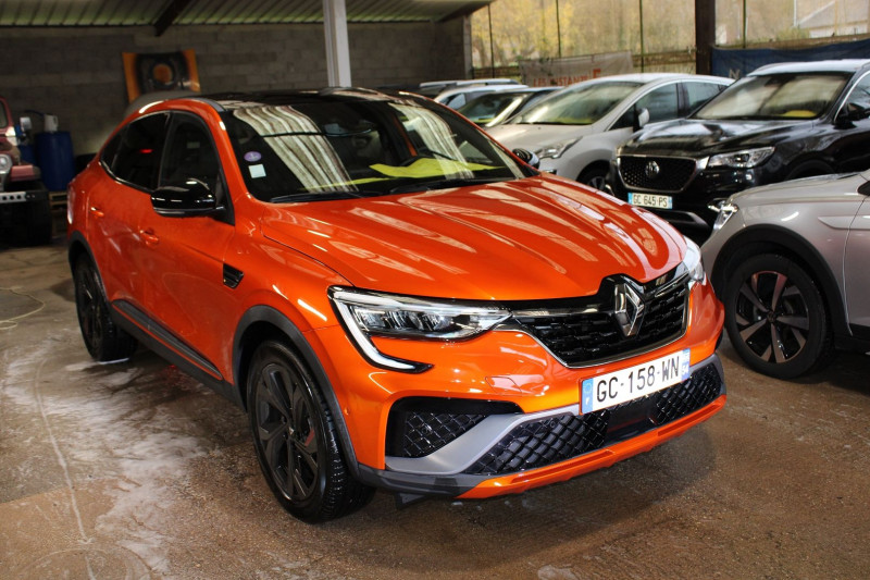 Renault ARKANA 1.6 E-TECH 145 CV RS LINE SPORT HYBRID BICOLOR CAMÉRA CUIR GPS FULL LEDS  JA 18 Hybride ORANGE TOIT NOIR Occasion à vendre