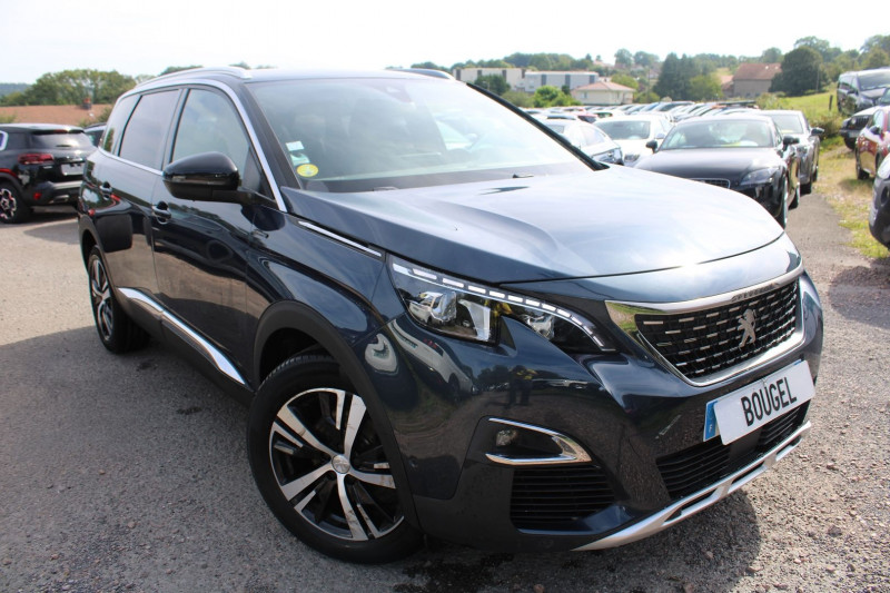 Peugeot 5008 III 1L5 BLUEHDI 130 CV GT LINE BOITE AUTO EAT8 CAMÉRA GPS USB FULL LEDS REGULATEUR Diesel BLEU BOURRASQUE Occasion à vendre