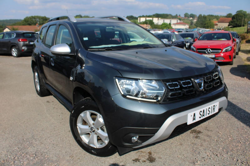 Dacia DUSTER III CONFORT 4X2 TURBO 1L3 TCE 130 BOITE 6V RÉGULATEUR BLUETOOTH GPS MÉDIA USB LEDS Essence GRIS COMÈTE Occasion à vendre