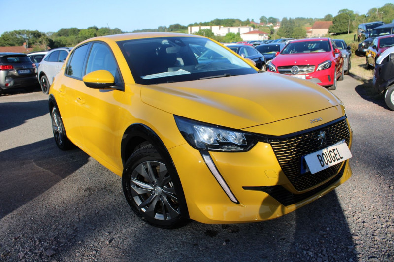 Peugeot 208 III E-ELECTRIQUE 136 CV STYLE CAMÉRA 180° CLIMAT RÉGULATEUR BLUETOOTH BOITE AUTO Electrique JAUNE FARO Occasion à vendre