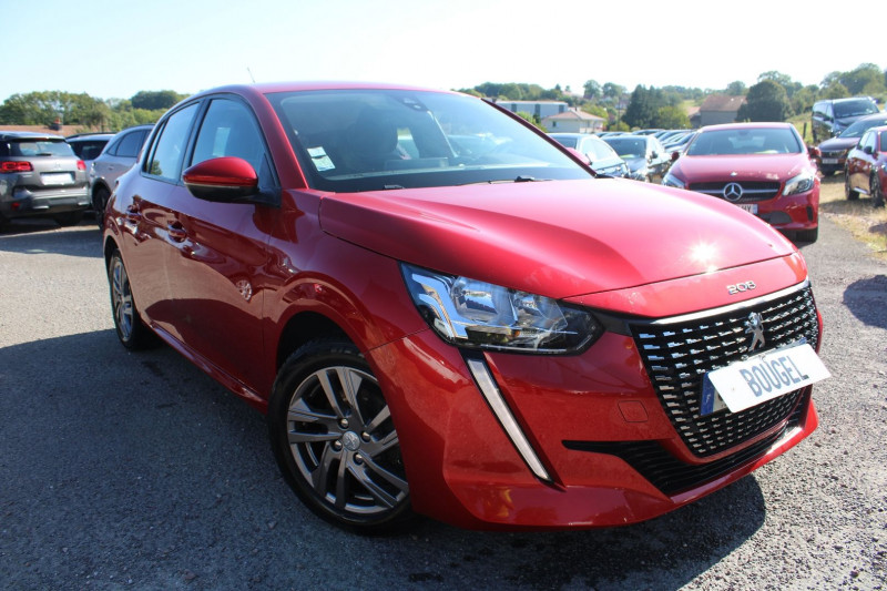 Peugeot 208 III ACTIVE 100 CV ESSENCE GPS 3D CLIM AUTO USB MP3 JA 16 RADAR BLUETOOTH RÉGULATEUR Essence ROUGE ELIXIR Occasion à vendre