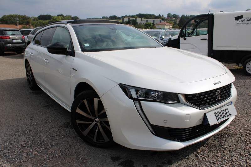 Peugeot 508 III SW 1L5 BLUEHDI 130 GT LINE EAT8 BOITE AUTO CAMÉRA GRAND GPS ABS TOIT PANO FULL LEDS Diesel BLANC NACRÉ Occasion à vendre