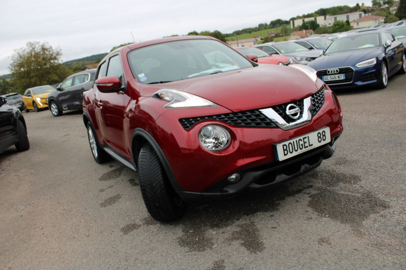 Nissan JUKE DIG-T 115 CV ACENTA ESSENCE CLIM AUDIO MP3 JA 17 USB RADAR BLUETOOTH RÉGULATEUR Essence ROUGE MAGNETIC Occasion à vendre