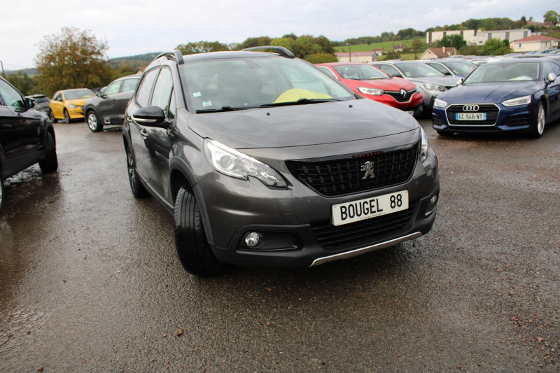 Peugeot 2008 II GT LINE SPORT LUXE ESSENCE TURBO 110 CV ABS CAMÉRA GPS USB TOIT PANO BLUETOOTH Essence GRIS PLATINIUM Occasion à vendre