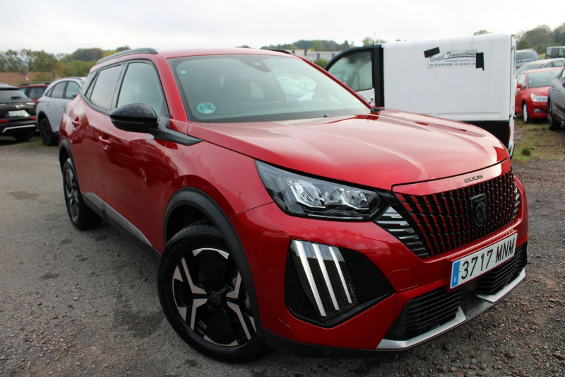 Peugeot 2008 PHASE 4 ALLURE 100 CV ESSENCE BOITE 6V CUIR CAMÉRA 180 GRAND GPS 3D MÉDIA USB  FULL LEDS Essence ROUGE ELIXIR Occasion à vendre