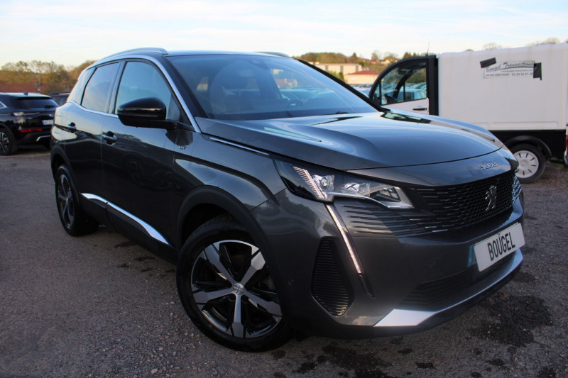 Peugeot 3008 PHASE 4 GT SPORT LUXE 1L2 ESSENCE 130 BOITE 6 CAMÉRA 360 GPS USB CUIR FULL LEDS BICOLOR Essence GRIS PLATINIUM Occasion à vendre