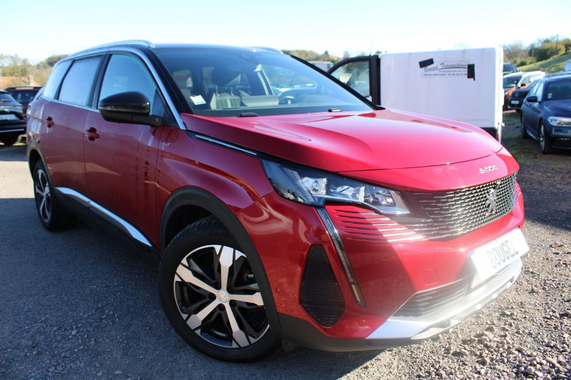 Peugeot 5008 PHASE 4 GT PACK 130 DIESEL BOITE AUTO EAT8 CAMÉRA 360 CUIR GPS 3D USB  BICOLOR  7 PLACES Diesel ROUGE ULTIMATE Occasion à vendre