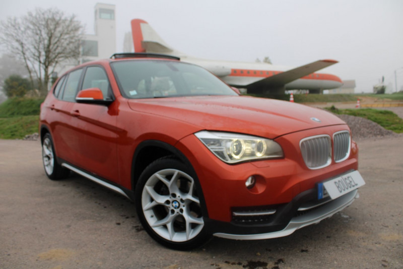 Bmw X1 XDRIVE 2L TURBO 190 CV LUXURY 4X4 BOITE AUTO 8V CUIR TOIT OUVRANT GPS XÉNON  ABS Essence ORANGE POWER Occasion à vendre