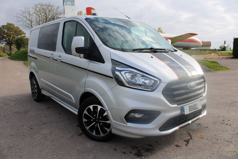 Ford TRANSIT CUSTOM L1H1 2.0 DIESEL 170 CV  5 PLACES  GPS 3D CAMÉRA FULL LED USB RE JA 17 BOITE AUTO Diesel GRIS TITANE Occasion à vendre