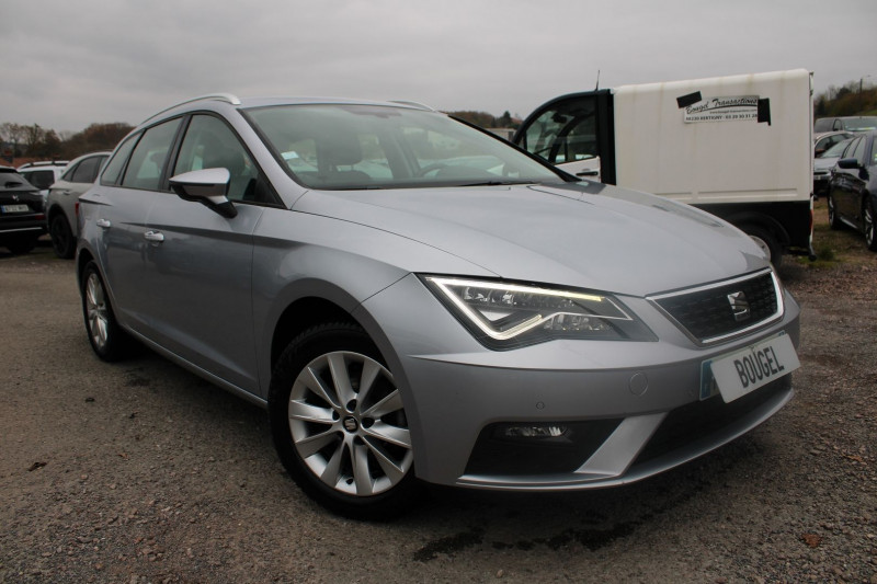 Seat LEON ST 1L6 TDI 115 CV STYLE DSG BOITE AUTO RÉGULATEUR BLUETOOTH GPS 3D USB FULL LEDS Diesel GRIS PLATINE Occasion à vendre