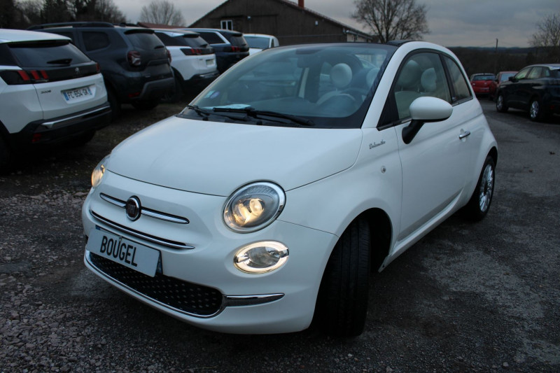 Photo 4 de l'offre de FIAT 500C CABRIOLET DOLCEVITA HYBRIDE GPS CONNECT USB RÉGULATEUR BLUETOOTH CUIR LEDS CLIM à 12990€ chez Bougel transactions