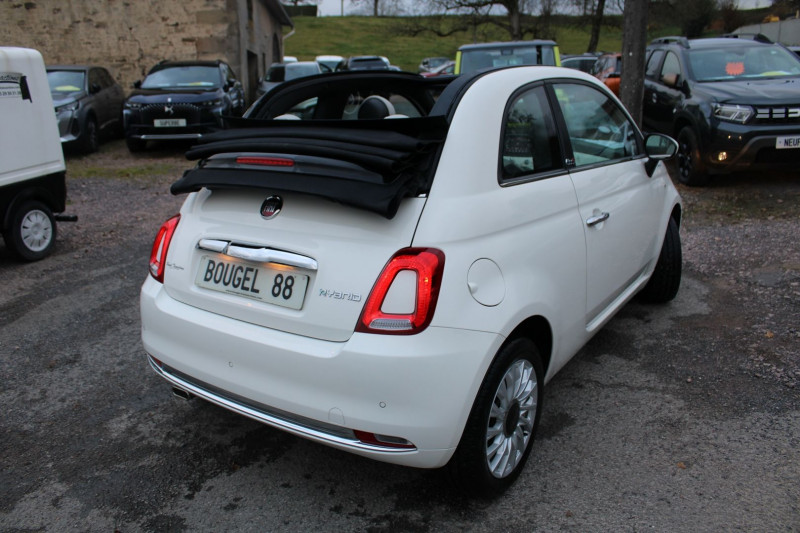 Photo 2 de l'offre de FIAT 500C CABRIOLET DOLCEVITA HYBRIDE GPS CONNECT USB RÉGULATEUR BLUETOOTH CUIR LEDS CLIM à 12990€ chez Bougel transactions