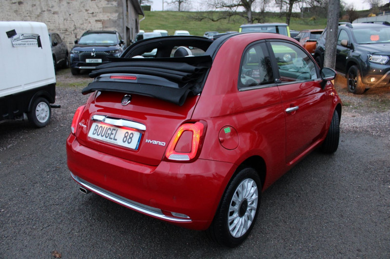 Photo 5 de l'offre de FIAT 500C CABRIOLET DOLCEVITA HYBRIDE GPS CONNECT USB RÉGULATEUR BLUETOOTH CUIR LEDS CLIM à 12990€ chez Bougel transactions