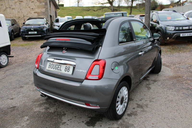 Fiat 500C CABRIOLET DOLCEVITA HYBRIDE GPS CONNECT USB RÉGULATEUR BLUETOOTH CUIR LEDS CLIM Hybride GRIS MAGNETIC Occasion à vendre