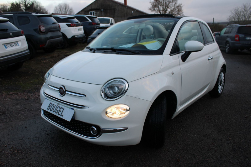 Photo 4 de l'offre de FIAT 500 II C LOUNGE CABRIOLET CLIM 70 CV U-CONNECT USB CITY JA 15 RADAR BLUETOOTH RÃGULATEUR à 9990€ chez Bougel transactions