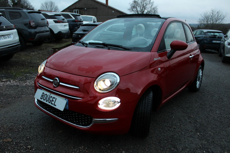 Photo 7 de l'offre de FIAT 500C CABRIOLET DOLCEVITA HYBRIDE GPS CONNECT USB RÉGULATEUR BLUETOOTH CUIR LEDS CLIM à 12990€ chez Bougel transactions