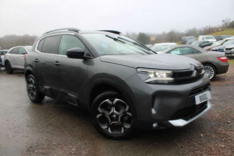 Citroen C5 AIRCROSS II SHINE 136 CV HYBRIDE EAT8 BOITE AUTO BICOLOR CAMÉRA 360 GPS TOIT PANO OUVRANT Hybride GRIS TOIT NOIR Occasion à vendre