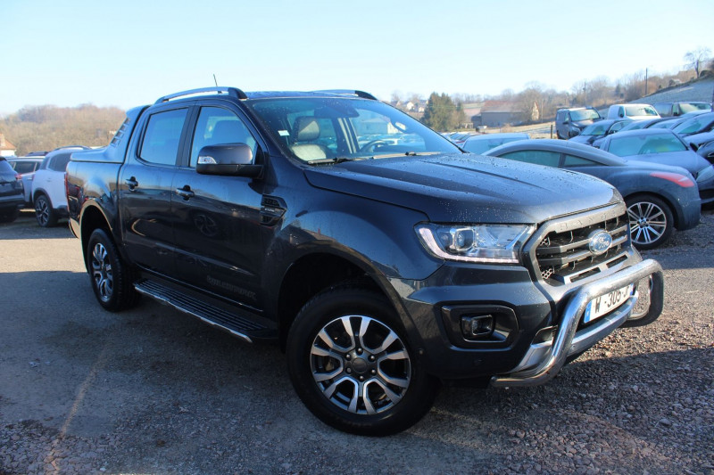 Ford RANGER 2L BITURBO 213 WILDTRAK BOITE AUTO DIESEL CAMÉRA CUIR GPS USB FULL LEDS ATTELAGE Diesel NOIR COSMOS Occasion à vendre