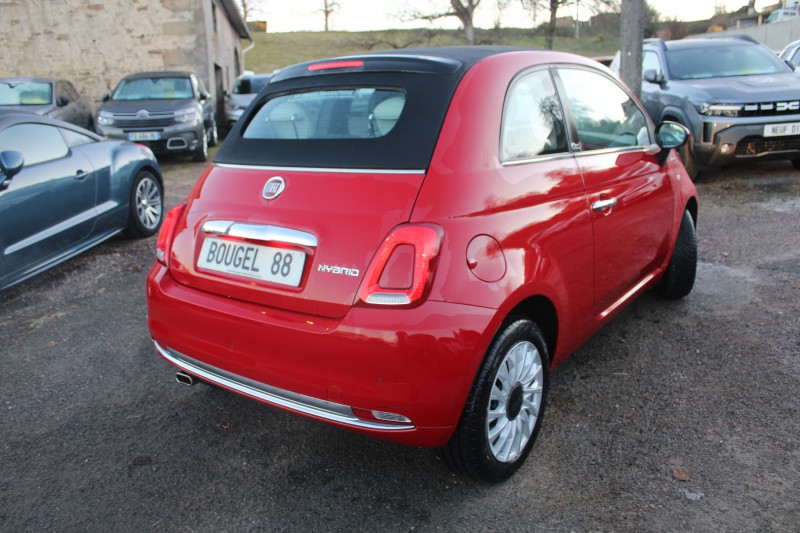 Photo 2 de l'offre de FIAT 500 II C CABRIOLET DOLCEVITA HYBRIDE GPS CONNECT USB RÃGULATEUR BLUETOOTH CUIR LEDS CLIM à 12990€ chez Bougel transactions