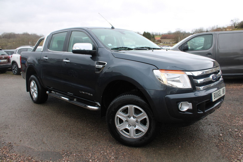 Ford RANGER II LIMITED 4X4 150 TDCI 2L2 DIESEL BOITE 6V CAMÃRA CUIR RÃGULATEUR GPS  ATTELAGE Diesel GRIS ASPEN Occasion à vendre