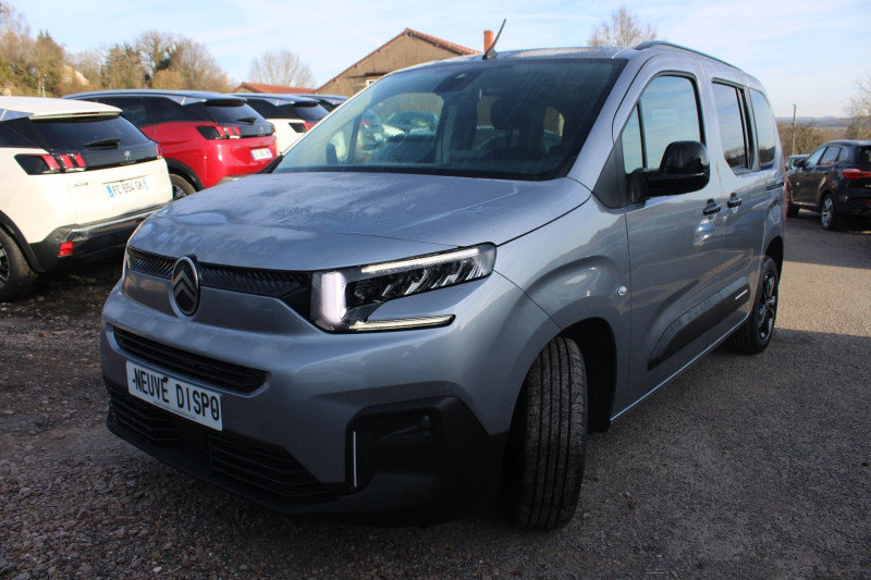 Citroen BERLINGO 5 BLUE HDI 130 CV GPS 3D CAMÃRA FULL LED I-COKPIT AUDIO USB JA 16 BOITE AUTO EAT-8 Diesel GRIS ACIER Occasion à vendre