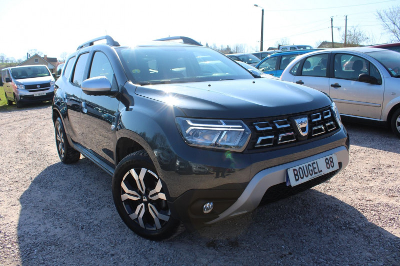 Dacia DUSTER 4 BLUE DCI 115 CV PRESTIGE "4X4" GPS 3D CAMÃRA 360Â° USB JA 17 ATTELAGE RÃGULATEUR Diesel GRIS COMETE Occasion à vendre