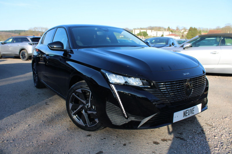 Peugeot 308 PHASE 4 ALLURE 145 CV HYBRIDE GPS 3D CAMÃRA FULL LED JA 17 RÃGULATEUR BOITE AUTO DCS-6 Hybride NOIR PERLA Occasion à vendre