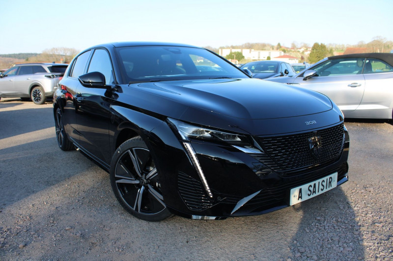 Peugeot 308 PHASE 4 GT 145 CV HYBRIDE GPS 3D CAMÃRA TOIT PANO FULL LED I-COKPIT USB BOITE AUTO DCS-6 Hybride NOIR PERLA Occasion à vendre