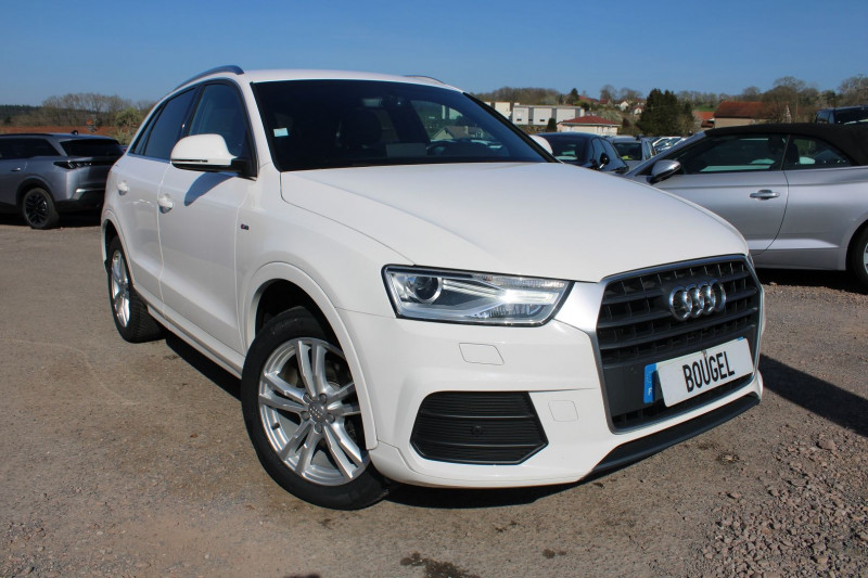 Audi Q3 S-LINE 2L TDI 150 CV BOITE 6V GPS USB RÃGULATEUR JANTES 18 BLUETOOTH MI CUIR ABS Diesel BLANC ALPIN Occasion à vendre