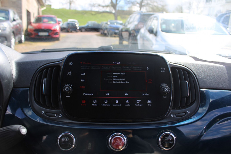 Photo 11 de l'offre de FIAT 500 II C CABRIOLET DOLCEVITA HYBRIDE GPS CONNECT USB RÃGULATEUR BLUETOOTH CUIR LEDS CLIM à 13500€ chez Bougel transactions