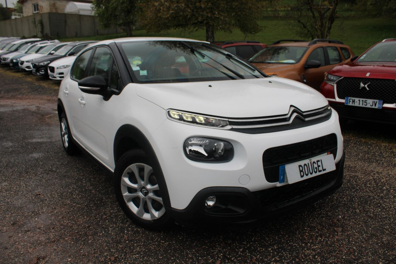 Citroen C3 III BLUE HDI 100 CV FEEL BUSINESS CLIM AUDIO USB BLUETOOTH RÃGULATEUR ROUE SECOURS Diesel BLANC CHIVAS Occasion à vendre