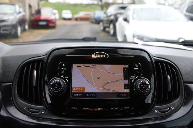 Photo 11 de l'offre de FIAT 500 C LOUNGE CABRIOLET GPS MÃDIA USB BLUETOOTH CLIM AUTO RÃGULATEUR RADARS ABS ESP à 11900€ chez Bougel transactions
